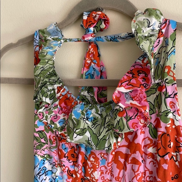 S/W/F floral halter neck maxi guest wedding small dress NWT - Picture 5 of 7